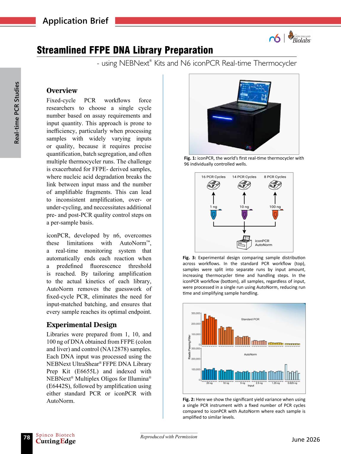 Steamlined FFPE DNA Library Preparation CE June 2026 Spincotech