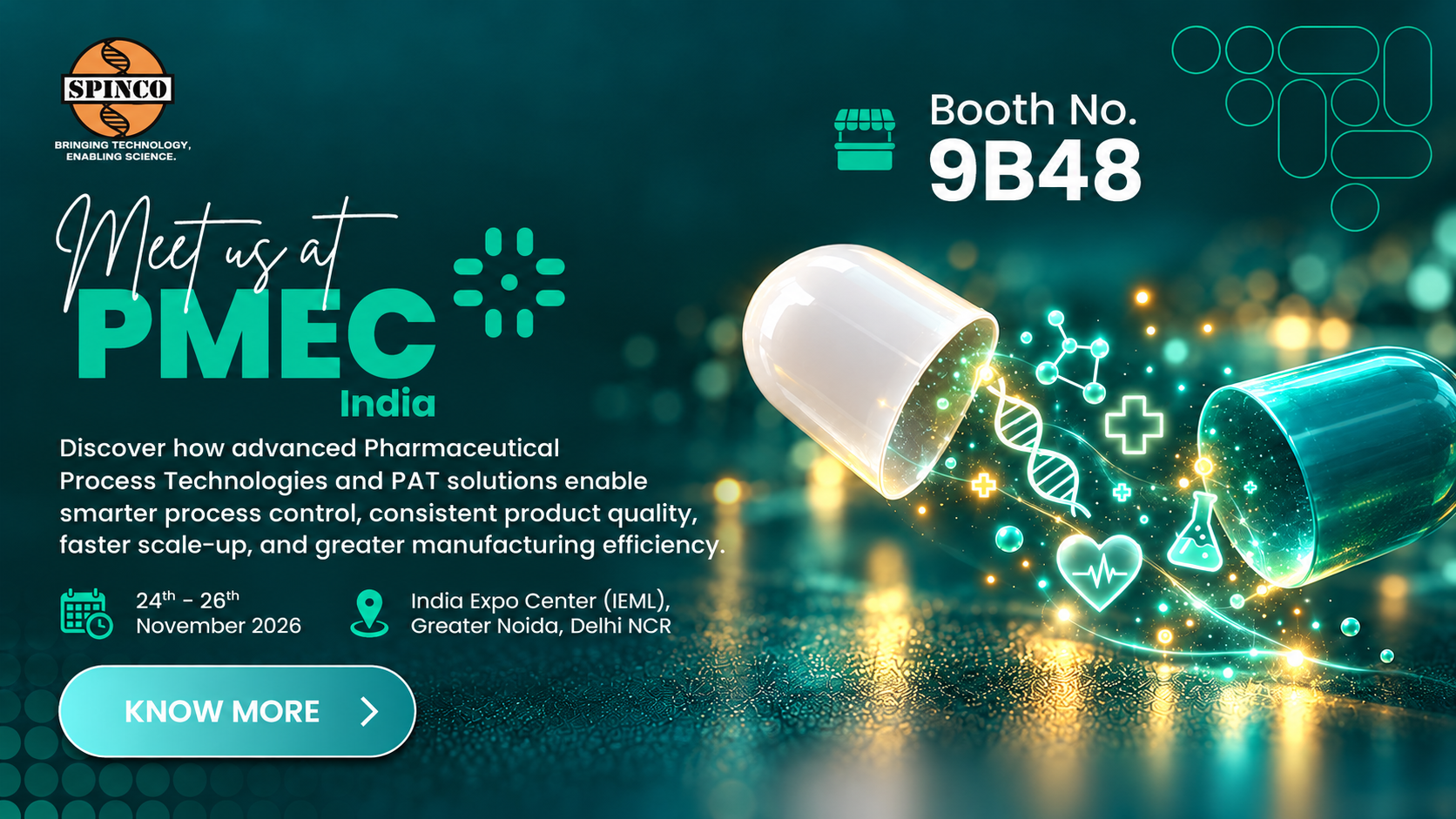 PMEC 2026 Spincotech Popup Banner